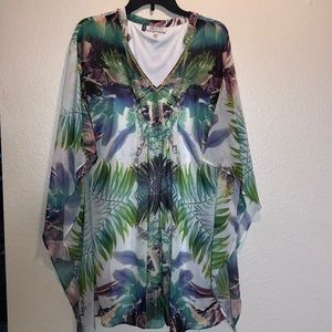 Jennifer Lopez swim cover up/dress